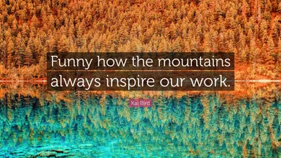 https://quotefancy.com/quote/3438421/Kai-Bird-Funny-how-the-mountains-always-inspire-our-work