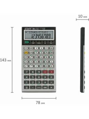 Калькулятор инженерный двухстрочный, 10+2 разрядов, для ЕГЭ STAFF 5219179  купить за 1 101 ₽ в интернет-магазине Wildberries