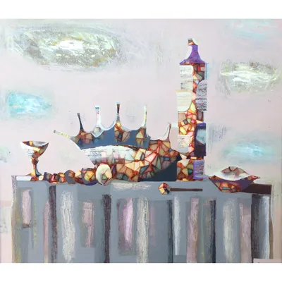 Купить картину Кальвадос и серая скатерть в Москве от художника Горшунов  Денис