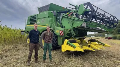 Комбайн John Deere модернизировали для уборки конопли | ГлавПахарь | Дзен