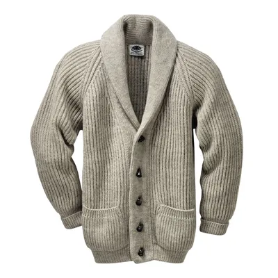 Black Sheep Cardigan, Natural Light Melange | Manufactum