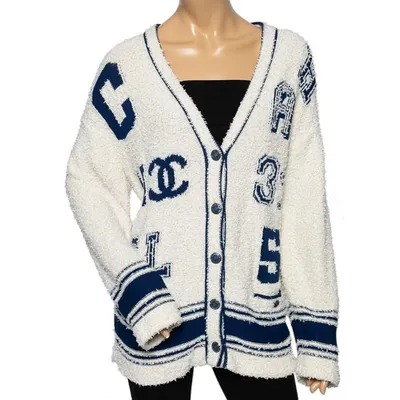 1990s Chanel Warm Creme Cashmere Cardigan with Lucky Buttons — Wayward  Collection