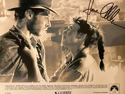 Карен Аллен подписала «Индиана Джонс: В поисках утраченного ковчега» фото 8×10 — Vintage Movie Art
