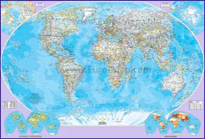 Карта мира | Подробная политическая карта мира на русском языке со странами  | Политические, физические, контурные, географические карты мира крупно