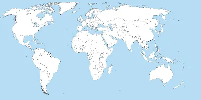 Карты Мира крупным планом на русском языке: Физическая, Политическая и  Контурная — Природа Мира