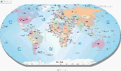 Карта мира с названием стран крупная. Большая подробная политическая карта  мира на русском языке