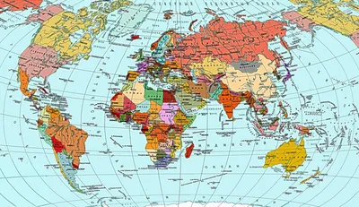 Политическая карта мира картинки - 71 фото