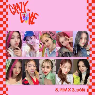 15 шт/комплект Карты KPOP ITZY CRAZY IN LOVE LOCO SWIPE для коллекции -  купить по выгодной цене | AliExpress