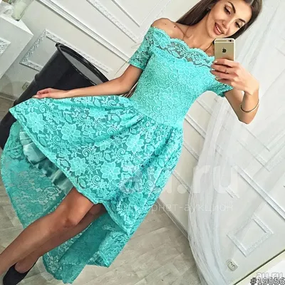 Платье каскадное (PLT - A019) - Купить женскую одежду недорого с доставкой  по России.