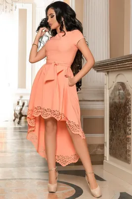 Нежное каскадное платье (№ 23796) ♡ Gepur - women clothes store