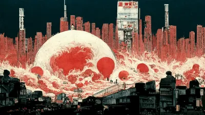 Cityscape by Katsuhiro Otomo (Akira) : r/midjourney