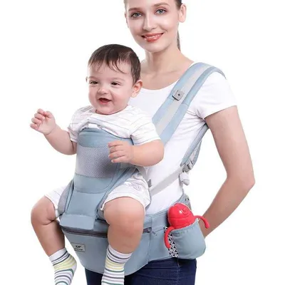 Рюкзак-кенгуру для новорожденных BabyBjorn MINI Cotton Jersey, Светло-серый  | Купить в магазине Piccolo, СПб