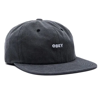 Кепка Obey Pigment 6 Panel Strapback Black 18271 цвет Черный купить в  интернет магазине Friend Function