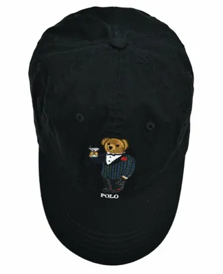 New Polo Ralph Lauren Men's Martini Bear Logo Baseball Cap, Black, One  Size, 8275-6 - Walmart.com