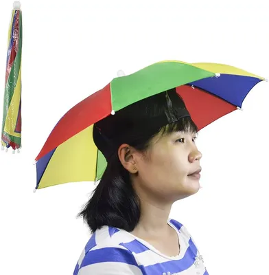 1pc Foldable Umbrella Hat Fishing Hiking Camping Beach Headwear Sun Cap  Head Hat | Fruugo NO