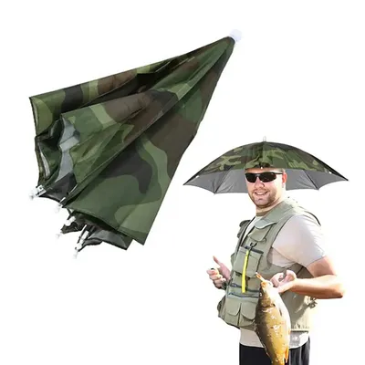 Sunjoy Tech Umbrella Hat, 25 inch Hands Free Umbrella Cap Anti-Rain Cap for  Adults and Kids, Fishing Golf Gardening Sunshade Outdoor Headwear -  Walmart.com