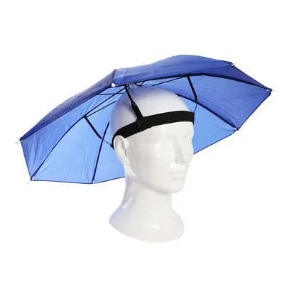 Reginary 3 Pieces Fishing Umbrella Hat 30 inch Adjustable Head Umbrella  Foldable UV Protection Umbrella Cap for Golf Camping Beach Gardening  Sunshade Outdoor Adults Kids