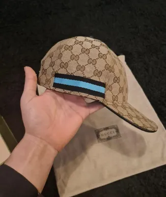 Gucci GG Cotton Canvas Baseball Cap-Beige ebony (Hats,Caps) IFCHIC.COM