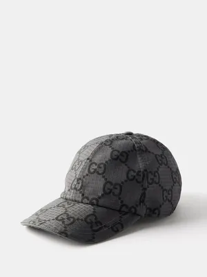 GUCCI Webbing-Trimmed Monogrammed Canvas Baseball Cap for Men | MR PORTER