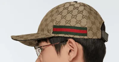 GUCCI GG Denim Black Leather Strap BASEBALL Hat Cap Unisex - Etsy