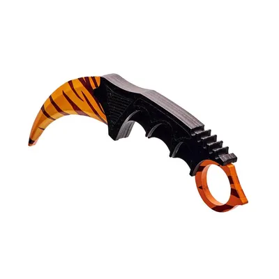 Karambit Керамбит CS GO Нож-бабочка Зуб Тигра, деревянный