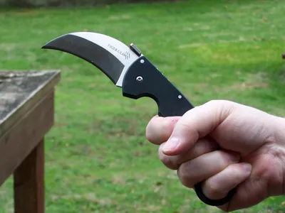 Складной нож керамбит Cold Steel Tiger Claw 22KF купить по низкой цене,  недорого в интернет магазине 3Knife.ru