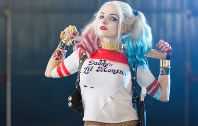 Обои Харли Квинн, Harley Quinn, Косплей, Warner Bros, Cosplay, Suicide  Squad, злодейка, Отряд самоубийц картинки на рабочий стол, раздел фильмы -  скачать