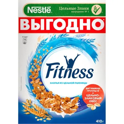 Готовый завтрак Fitness Хлопья из цельной пшеницы 250гр / Просмотр товара /  Вкустер