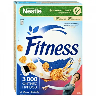 Хлопья Fitness из цельной пшеницы 410 г купить по низкой цене 419.40р. с  доставкой в Москве и области