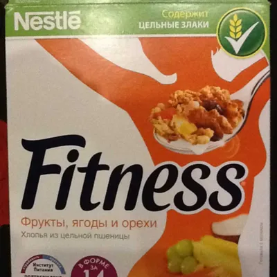 Nestle Хлопья Fitness Калории и Пищевая Ценность