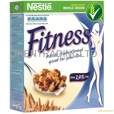 Завтрак готовый Nestle Fitness Хлопья из цельной пшеницы с фруктами,  ягодами и орехами (300 г) - IRMAG.RU