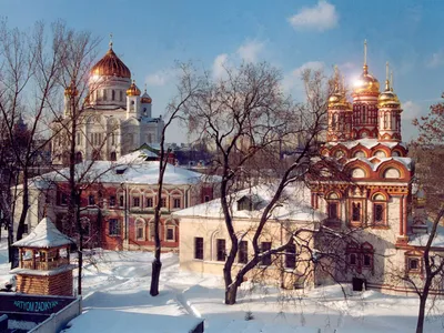 Храм Христа Спасителя, Москва скачать фото обои для рабочего стола  (картинка 2 из 2)