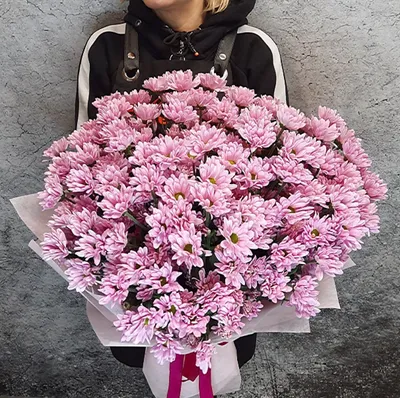 Букет из 21 кустовой хризантемы – купить с доставкой в Москве