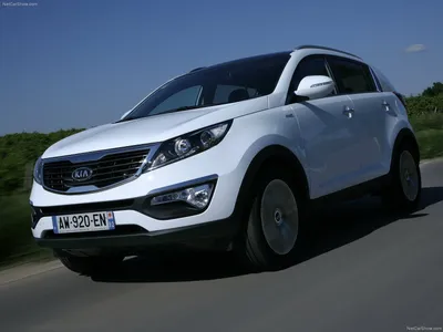 Фото Kia Sportage белого и серебристого цвета (37)