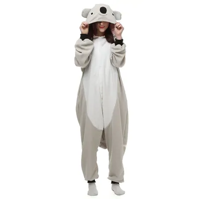 Koala Adults Animal Kigurumi Polar Fleece Costume For Halloween Carnival  New Year Party Welcome Drop Shipping From Chenyang0710, $21.85 | DHgate.Com