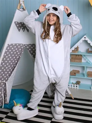 NewCosplay Koala Costume Plush One-Piece Kigurumi PJs Cosplay Adult Medium  | eBay