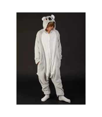 Kid's Kigurumi Pajamas Koala Onesie Pajamas Polar Fleece Gray Cosplay |  Onesie pajamas, Kids pajamas, Childrens halloween costumes