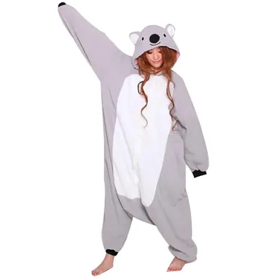 Loose Koala Onesies For Adults Anime Kigurumi Pajamas Cartoon Sleepwear  Pyjamas Women Men Fleece Girls Cosplay Costume Bodysuit - AliExpress