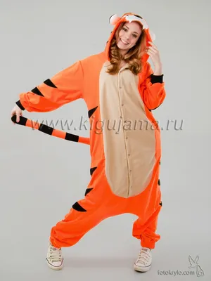 Yellow Tiger Kigurumi (Pajamas) Sazac