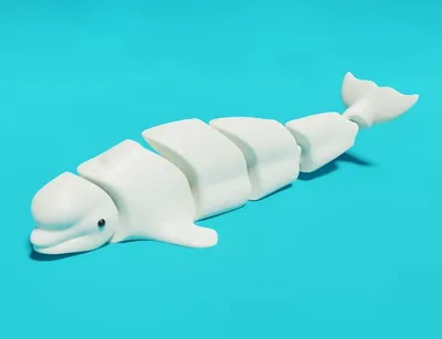 Сочлененный кит-белуха(Антистресс) - купить с доставкой по выгодным ценам в  интернет-магазине OZON (1178174152)
