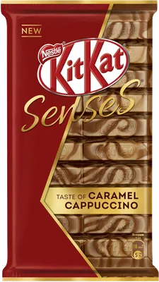 Шоколад KITKAT Senses Caramel Cappuccino Белый и молочный со вкусом капучин  – купить онлайн, каталог товаров с ценами интернет-магазина Лента | Москва,  Санкт-Петербург, Россия