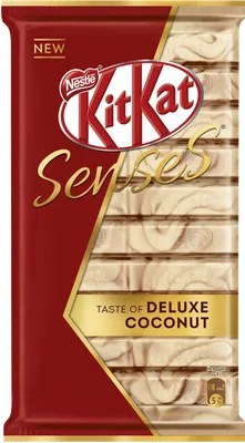 Шоколад KITKAT Senses Deluxe Coconut Белый шоколад со вкусом кокоса и минда  – купить онлайн, каталог товаров с ценами интернет-магазина Лента | Москва,  Санкт-Петербург, Россия