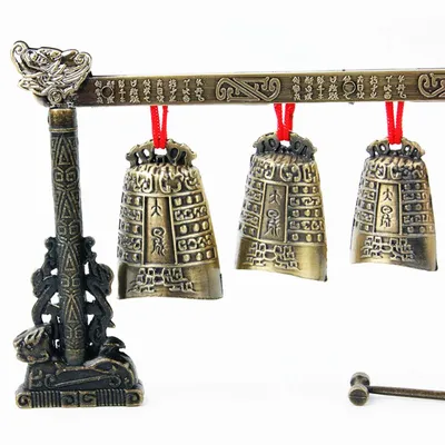 Китайский Старый медитационный Гонг с 7 украшенными колокольчиками и  дизайном дракона, украшение для китайского музыкального инструмента,  бронзовые фабричные магазины - купить по выгодной цене | AliExpress