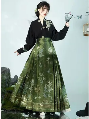 Китайские женские платья Hanfu с юбкой и лицом лошади, Женский, На любой  сезон, размер 46 — купить в интернет-магазине OZON (1318148957)