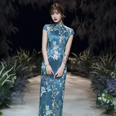 Платье Qipao, современные шелковые китайские традиционные женские платья,  современный чонсам, элегантные платья, свадебное платье для вечеринки, 2022  | AliExpress