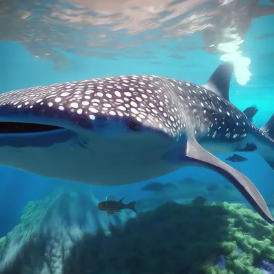 Файл:Male whale shark at Georgia Aquarium.jpg — Википедия