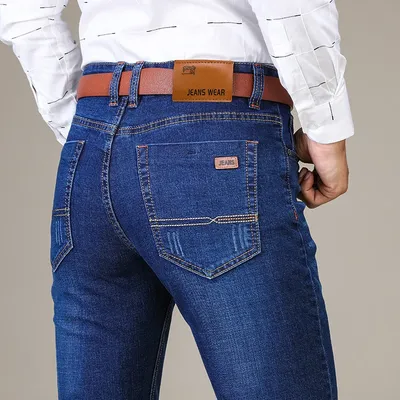 Светлые модные прямые мужские джинсы, Классические брендовые мужские джинсы  лето весна (ID#1894513823), цена: 1389 ₴, купить на Prom.ua