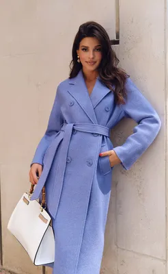 Классические женские пальто, цвет Голубой — Купить в Комсомольск-на-Амуре |  Женская одежда Malina Bonita