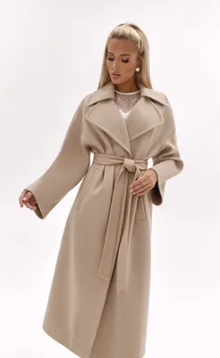 Классические женские пальто, цвет Бежевый — Купить в Вологде | Женская  одежда Malina Bonita