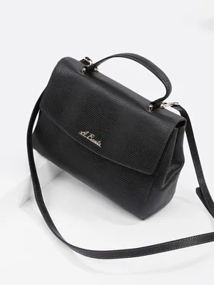 Alessandro Beato 470-4740 black Женская сумка сэтчел купить в  интернет-магазине New Sity